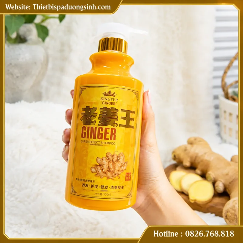 Cặp Dầu Gội Xả Gừng Nóng Và Lạnh Cao Cấp – Chăm Sóc Tóc & Da Đầu Chuyên Nghiệp