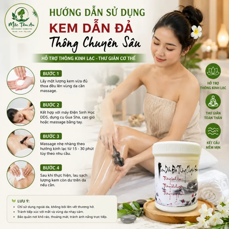 Kem Dẫn Đả Thông Chuyên Sâu – Hỗ Trợ Thông Kinh Lạc