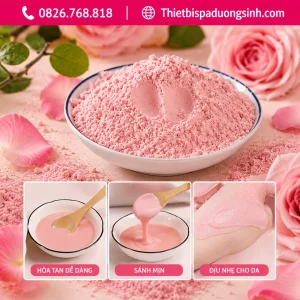 Bột Dẻo Mặt Nạ Hoa Hồng Collagen Cánh Hoa Hồng 1000g – Mặt Nạ Đắp Mặt Dưỡng Da Mềm Mịn Cho Spa