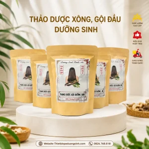 Gói 30 Túi Lọc Thang Dược Gội Đầu Dưỡng Sinh 20 Vị Thảo Mộc Thiên Nhiên