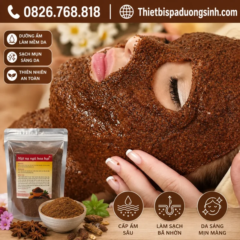 Bột Mặt Nạ Ngũ Hoa Hạt Nhỏ - Hạt To Đắp Mặt 1000G – Chăm Sóc Da, Làm Sạch & Hỗ Trợ Da Mụn