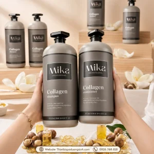 Dầu Gội Collagen MIKA – Phục Hồi Tóc Hư Tổn, Hỗ Trợ Giảm Dầu Bết, Gàu Và Gãy Rụng