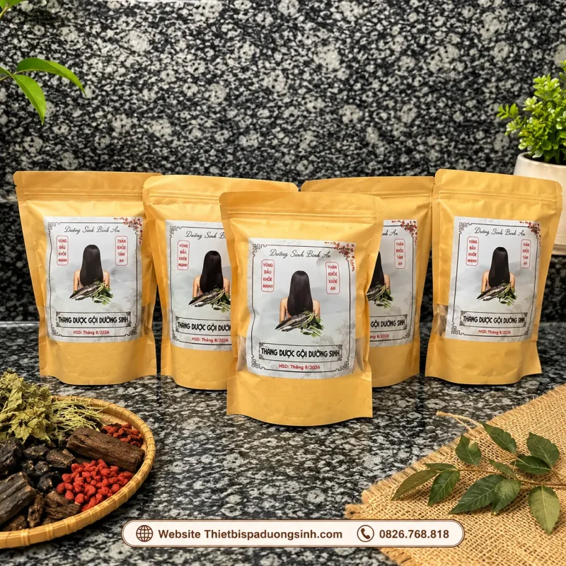 Gói 30 Túi Lọc Thang Dược Gội Đầu Dưỡng Sinh 20 Vị Thảo Mộc Thiên Nhiên