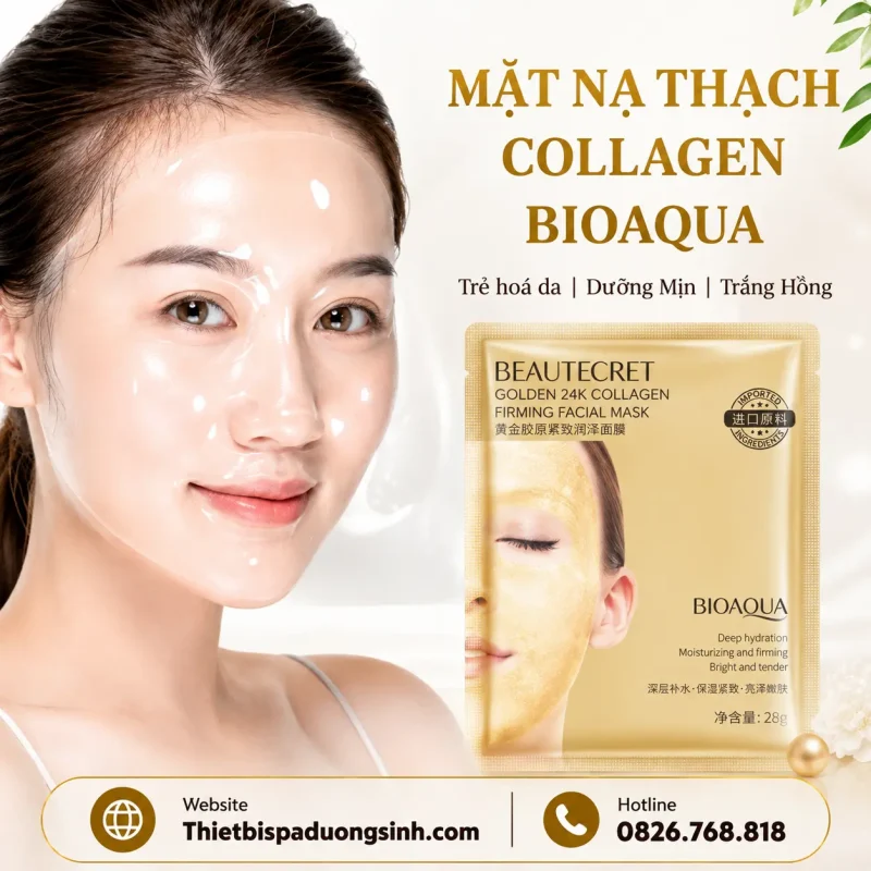 [Combo 100 Miếng] Mặt Nạ Thủy Tinh Collagen Tinh Chất Dưỡng Trắng Căng Bóng