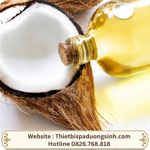TINH DẦU DỪA NGUYÊN CHẤT 100% CHAI 1000ML – DƯỠNG DA, CHĂM SÓC TÓC & MASSAGE
