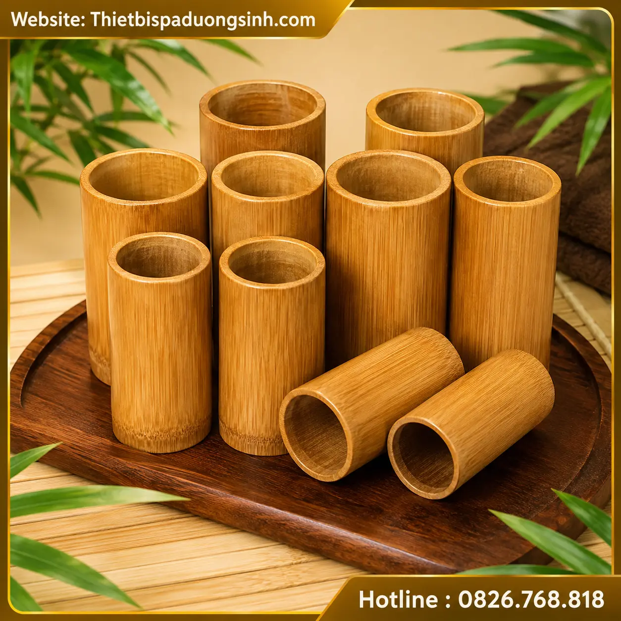 8 GIÁC HƠI TRÚC SIÊU BỀN ĐẸP – ỐNG GIÁC HƠI BẰNG TRÚC ĐỦ KÍCH CỠ – TẶNG KÈM DỤNG CỤ GIÁC