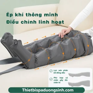 (6 KHOANG ĐỦ BỘ) Máy Nén Ép Suy Giãn Tĩnh Mạch – Máy Nén Ép Trị Liệu, Massage Chân Đa Năng, Nén Khí