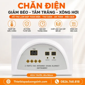 Chăn Điện Giảm Béo Tắm Trắng Xông Hơi 80x180cm – Chăn Xông Hơi Hấp Trắng Cho Spa