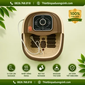 Máy Ngâm Chân Massage Cao Cấp – Bồn Ngâm Chân Tự Làm Nóng Nước, Sục Khí, Massage Thư Giãn
