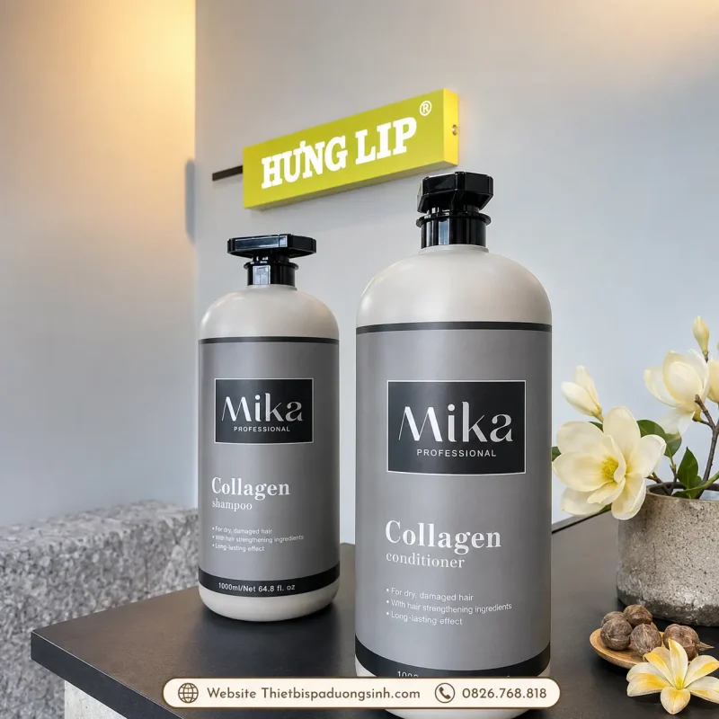 Dầu Gội Collagen MIKA – Phục Hồi Tóc Hư Tổn, Hỗ Trợ Giảm Dầu Bết, Gàu Và Gãy Rụng