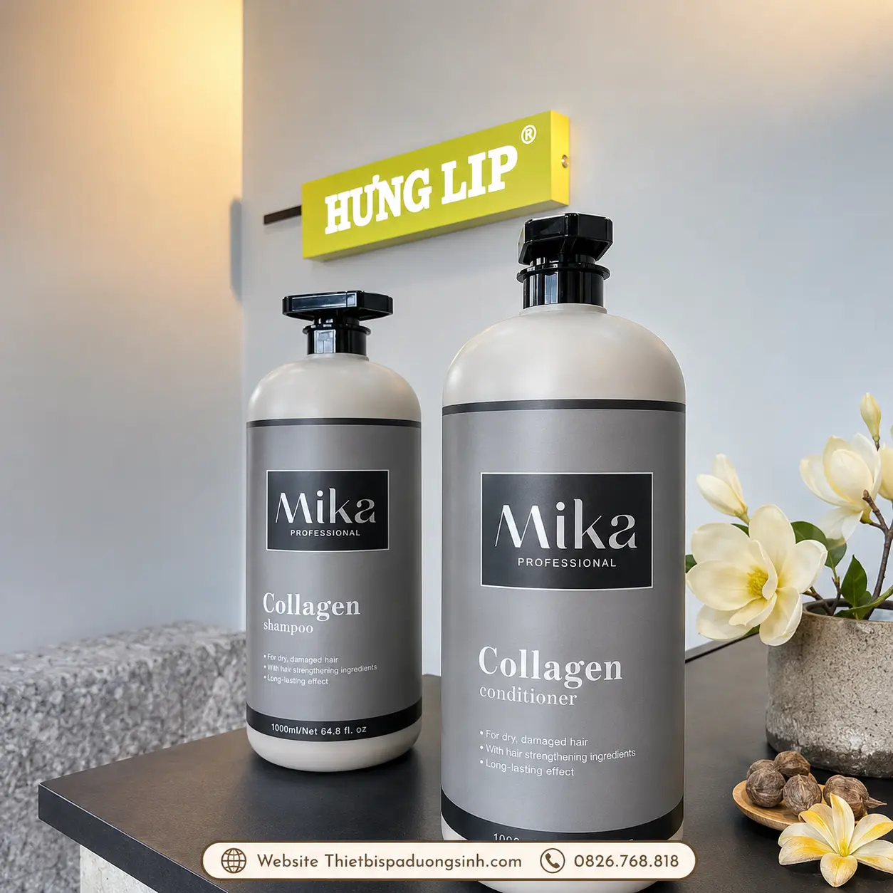 9 Dầu Gội Collagen MIKA – Phục Hồi Tóc Hư Tổn, Hỗ Trợ Giảm Dầu Bết, Gàu Và Gãy Rụng