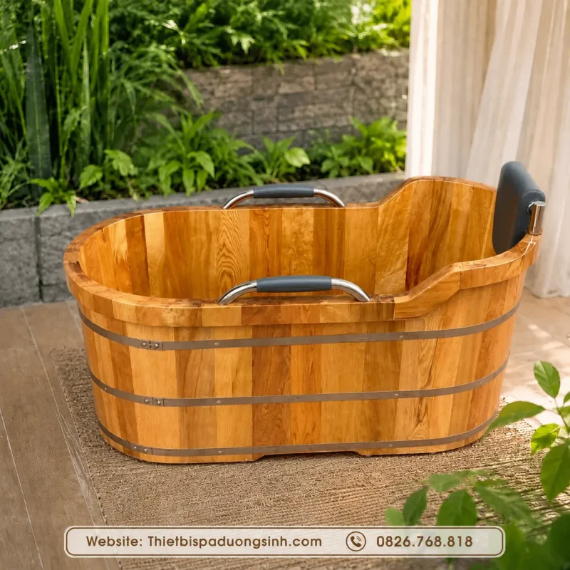 Bồn Bằng Gỗ Pơ Mu – Bồn Tắm Gỗ Pơ Mu Cao Cấp, Sang Trọng Và Bền Đẹp