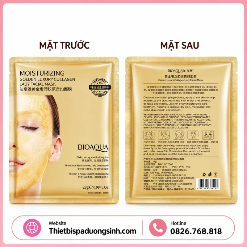 [Combo 100 Miếng] Mặt Nạ Thủy Tinh Collagen Tinh Chất Dưỡng Trắng Căng Bóng