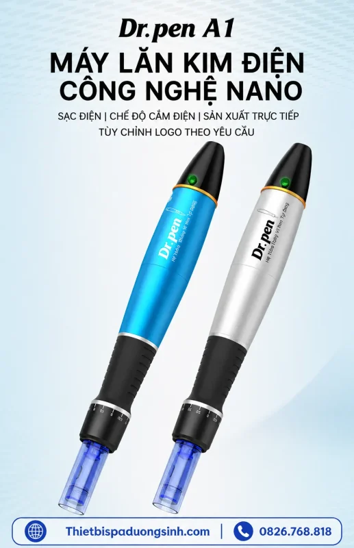 Máy Phi Kim Dr.pen A1-W Tích Điện – Cấy Trắng, Cấy Tảo, Cấy Phấn, Chăm Sóc Da Chuyên Nghiệp