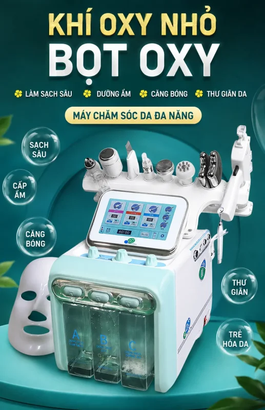 Máy Chăm Sóc Da Cao Cấp 10in1 H2O2 – Giải Pháp Chăm Sóc Da Toàn Diện Cho Spa & Thẩm Mỹ Viện