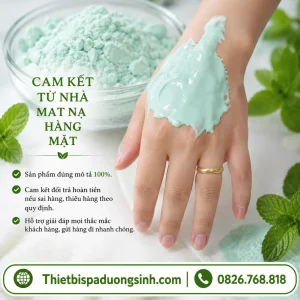 Bột Mặt Nạ Dẻo Bạc Hà Đắp Mặt Đẹp Da – Mặt Nạ Bạc Hà Giảm Mụn, Hỗ Trợ Trắng Da, Se Khít Lỗ Chân Lông Gói 1000g