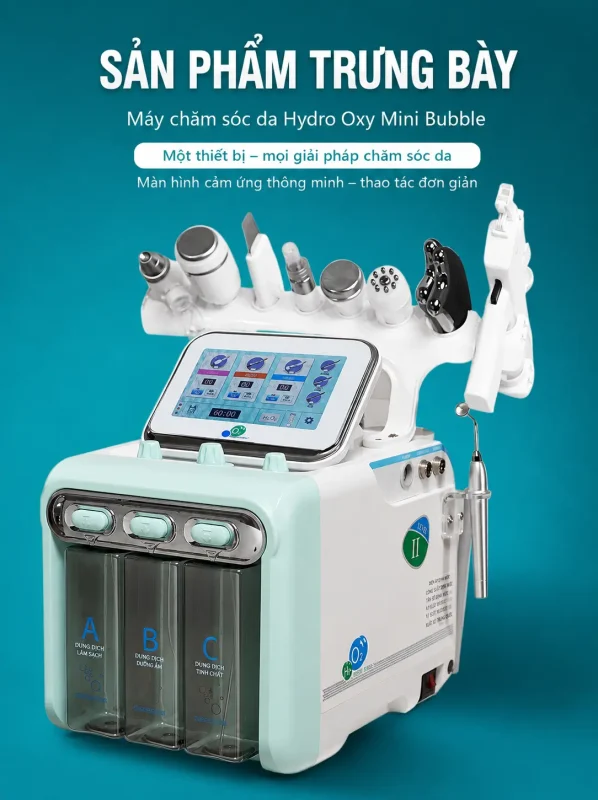 Máy Chăm Sóc Da Cao Cấp 10in1 H2O2 – Giải Pháp Chăm Sóc Da Toàn Diện Cho Spa & Thẩm Mỹ Viện