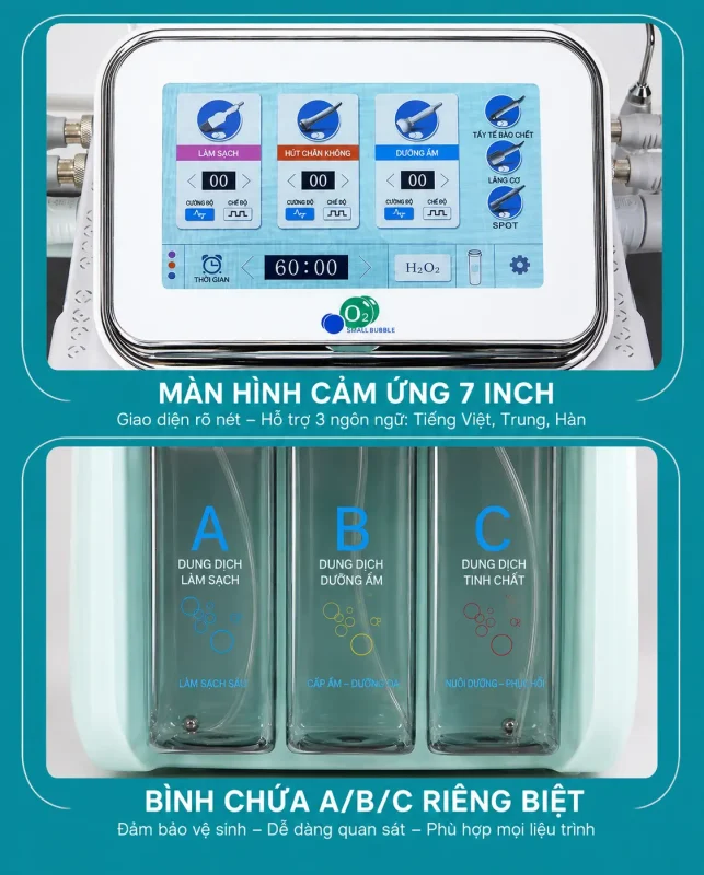 Máy Chăm Sóc Da Cao Cấp 10in1 H2O2 – Giải Pháp Chăm Sóc Da Toàn Diện Cho Spa & Thẩm Mỹ Viện