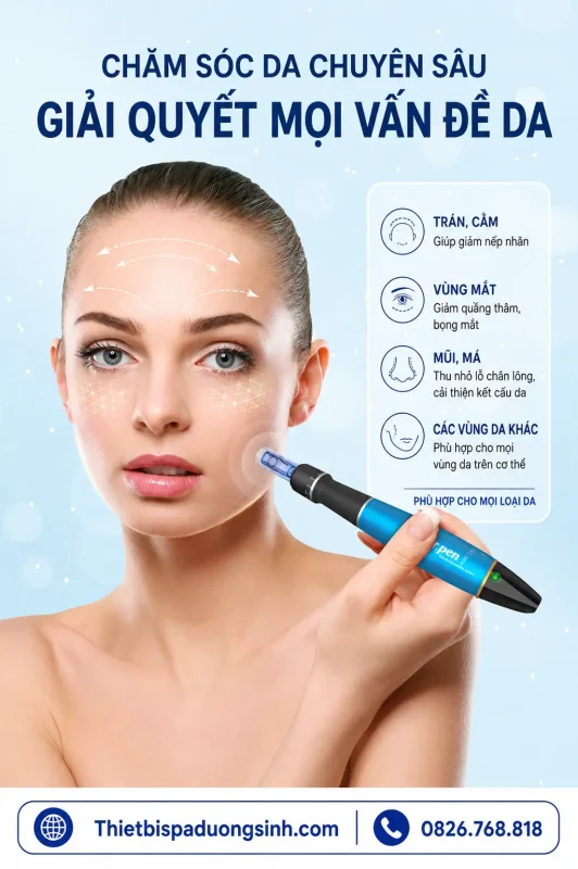 Máy Phi Kim Dr.pen A1-W Tích Điện – Cấy Trắng, Cấy Tảo, Cấy Phấn, Chăm Sóc Da Chuyên Nghiệp