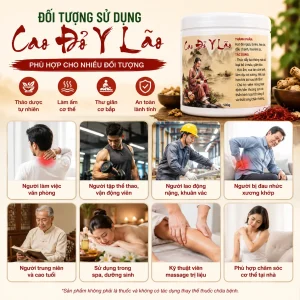 Cao Đỏ Y Lão Hũ 500G – Hỗ Trợ Làm Ấm Cơ Thể, Thư Giãn Cơ Bắp Và Massage Dưỡng Sinh