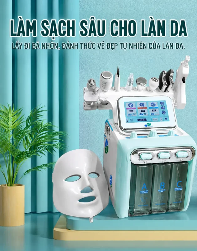 Máy Chăm Sóc Da Cao Cấp 10in1 H2O2 – Giải Pháp Chăm Sóc Da Toàn Diện Cho Spa & Thẩm Mỹ Viện