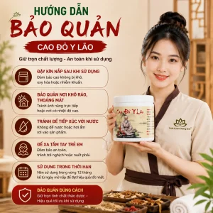 Cao Đỏ Y Lão Hũ 500G – Hỗ Trợ Làm Ấm Cơ Thể, Thư Giãn Cơ Bắp Và Massage Dưỡng Sinh
