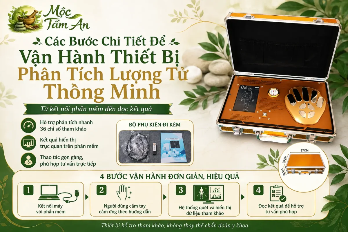 Các Bước Chi Tiết Để Vận Hành Thiết Bị Phân Tích Lượng Tử Thông Minh