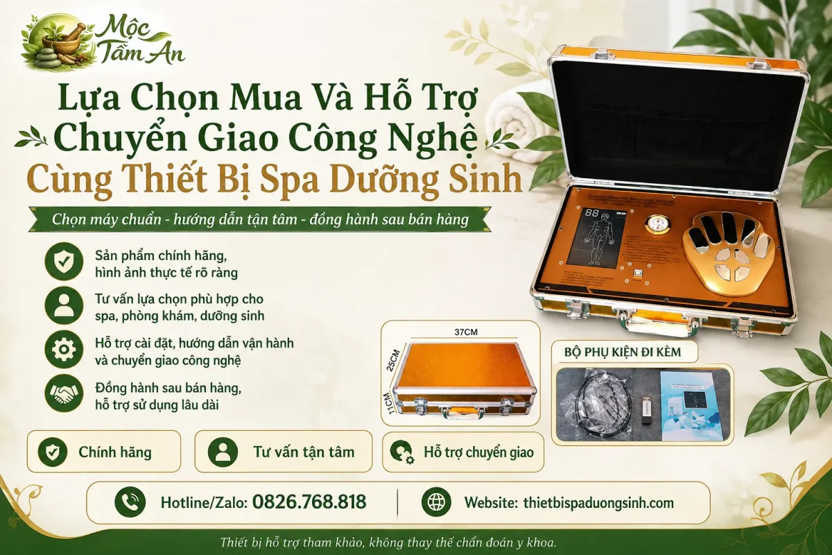 Lựa Chọn Mua Và Hỗ Trợ Chuyển Giao Công Nghệ Cùng Thiết Bị Spa Dưỡng Sinh