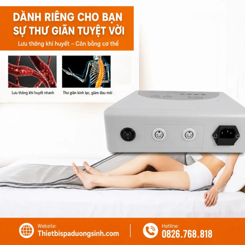 Chăn Điện Giảm Béo Tắm Trắng Xông Hơi 80x180cm – Chăn Xông Hơi Hấp Trắng Cho Spa