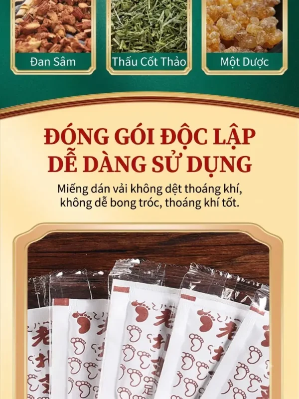 Cao Dán Thải Độc Chân 1 Hộp 50 Miếng – Hỗ Trợ Thư Giãn, Chăm Sóc Bàn Chân Mỗi Ngày