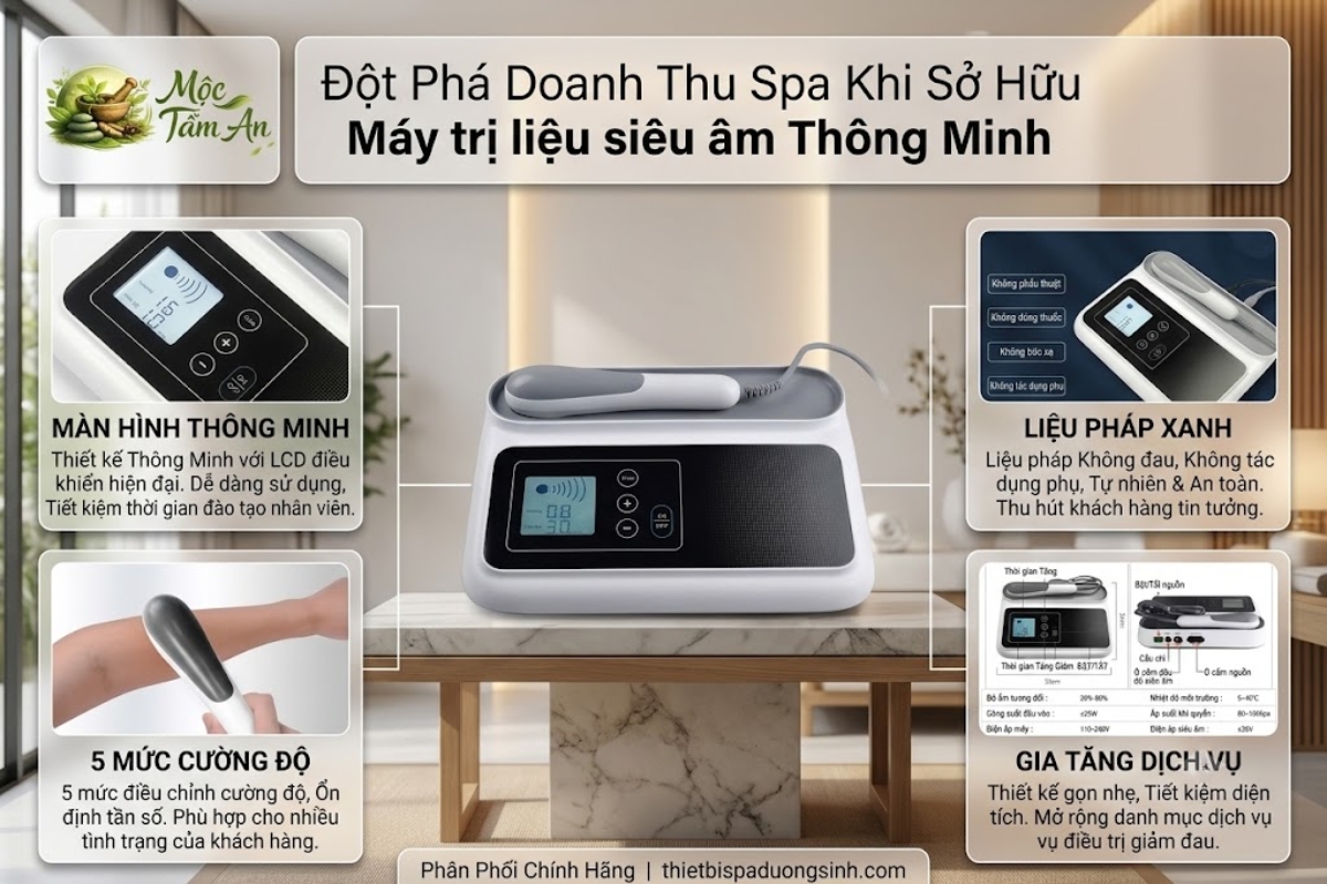 Đột Phá Doanh Thu Spa Khi Sở Hữu Máy trị liệu siêu âm Thông Minh