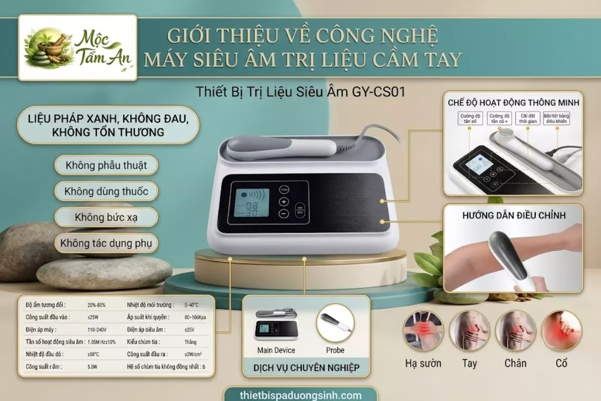 Giới Thiệu Về Công Nghệ Máy Siêu Âm Trị Liệu Cầm Tay
