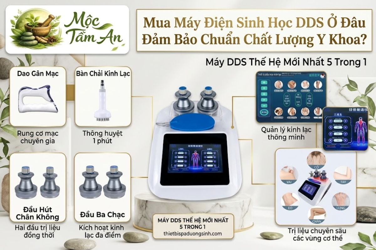 Mua Máy Điện Sinh Học DDS Ở Đâu Đảm Bảo Chuẩn Chất Lượng Y Khoa?
