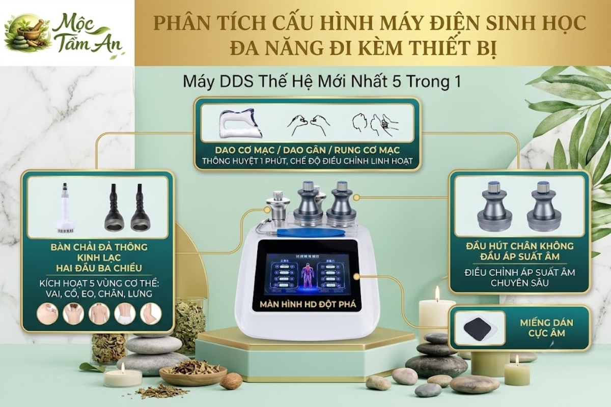 Phân Tích Cấu hình máy điện sinh học đa năng Đi Kèm Thiết Bị