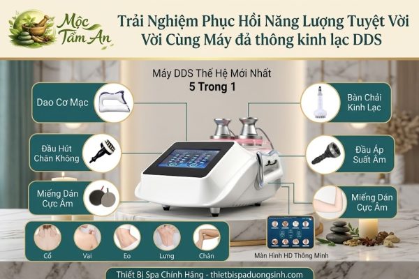 Trải Nghiệm Phục Hồi Năng Lượng Tuyệt Vời Cùng Máy đả thông kinh lạc DDS