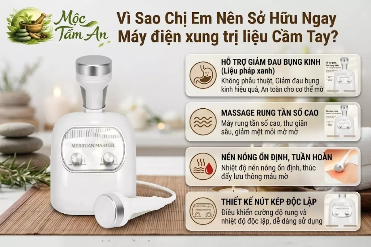 Vì Sao Chị Em Nên Sở Hữu Ngay Máy điện xung trị liệu Cầm Tay?